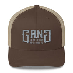 Gang Trucker Cap w/ Silver Logo