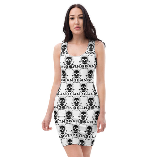 G.A.N.G Skullaton-Bodycon dress