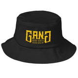 GANG-Old School Bucket Hat w/ Yellow Logo