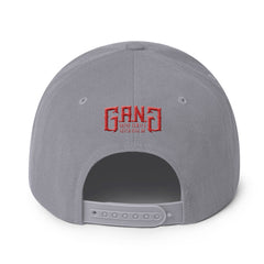 GANG-Snapback Hat w/Red Logo