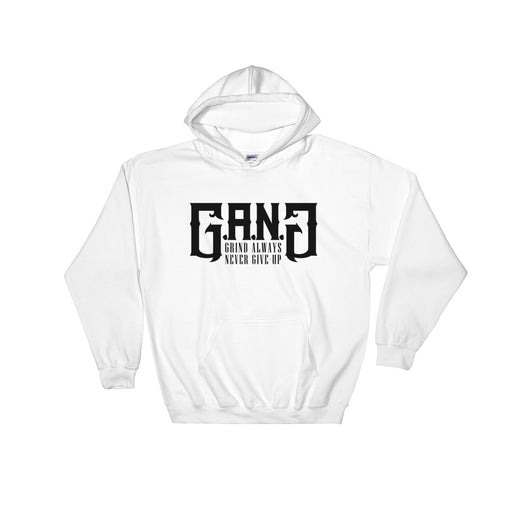 GANG-Hooded Sweatshirt-white logo