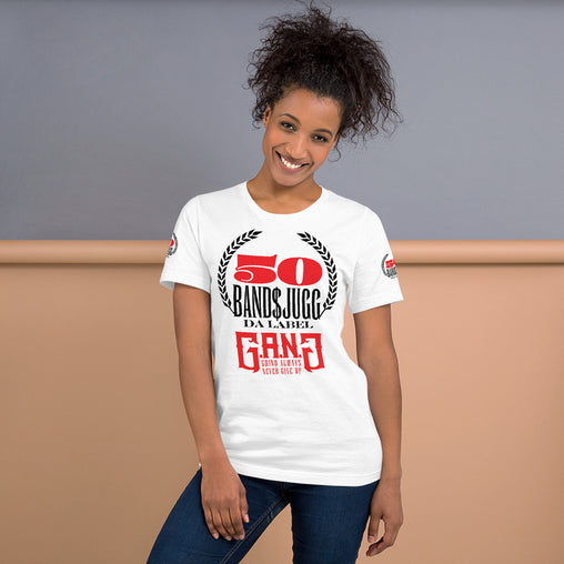 50BandJuggDaLabel-Short-Sleeve T-Shirt w/ Red Gang Logo