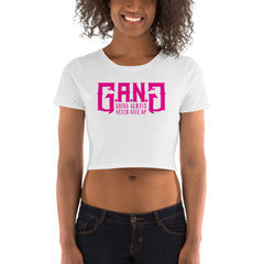 Women’s Crop Tee w/ Pink GANG