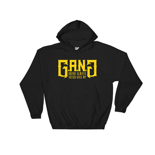 GANG-Hooded Sweatshirt w/ Yellow logo