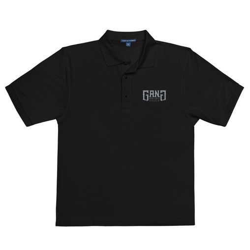 GANG-Embroidered Polo Shirt w/Grey Logo