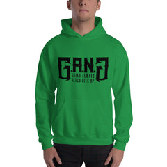 Gang-Hooded Sweatshirt w/ Black logo