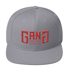 GANG-Snapback Hat w/Red Logo