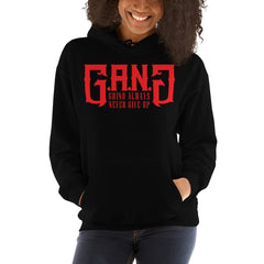 GANG-Hooded Sweatshirt w/ Red logo