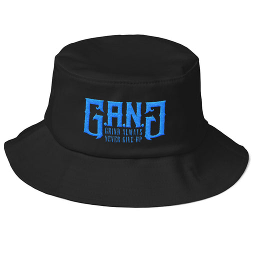 GANG-Old School Bucket Hat w/ Blue logo