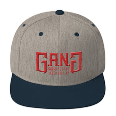 GANG-Snapback Hat w/Red Logo