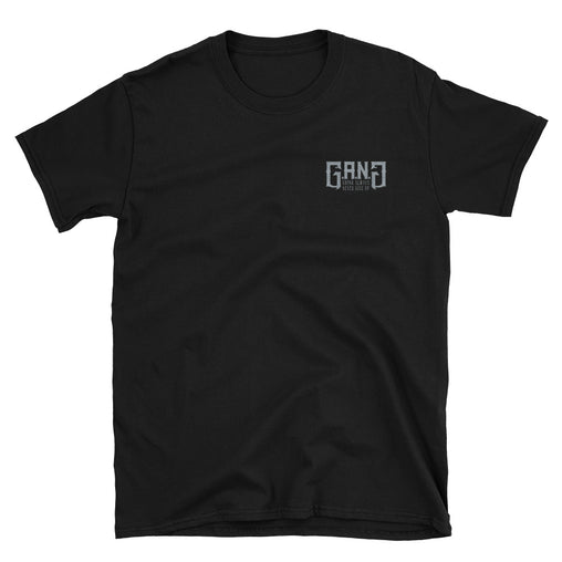 GANG Embroided-Short-Sleeve Unisex T-Shirt w/ Grey Logo