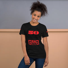 50BandJuggDaLabel-Short-Sleeve T-Shirt w/ Red Gang Logo