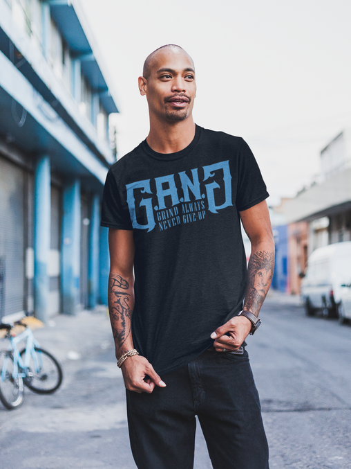 GANG-Blue Logo-Short sleeve t-shirt